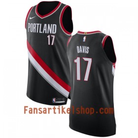 NBA Portland Trail Blazers Trikot Ed Davis 17 Nike 2017-18 Schwarz Swingman - Herren